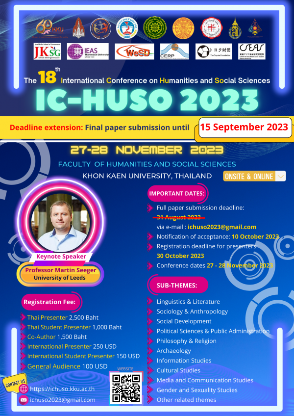 The 18th International Conference on Humanities and Social Sciences IC-HUSO 2023