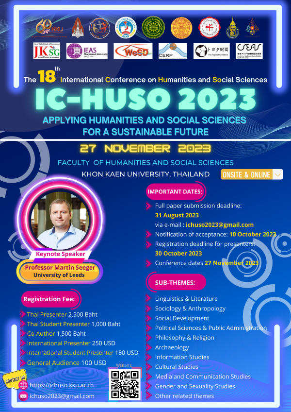 IC-HUSO 2023 APPLYING HUMANITIES AND SOCIAL SCIENCES FOR A SUSTAINABLE FUTURE