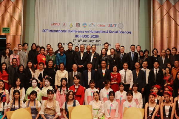 เปิดฉากวันแรกอย่างยิ่งใหญ่!! งานประชุมวิชาการระดับนานาชาติ IC-HUSO 2026 เครือข่ายวิชาการมนุษยศาสตร์และสังคมศาสตร์จากทั่วโลก เฉลิมฉลองครบรอบสองทศวรรษ